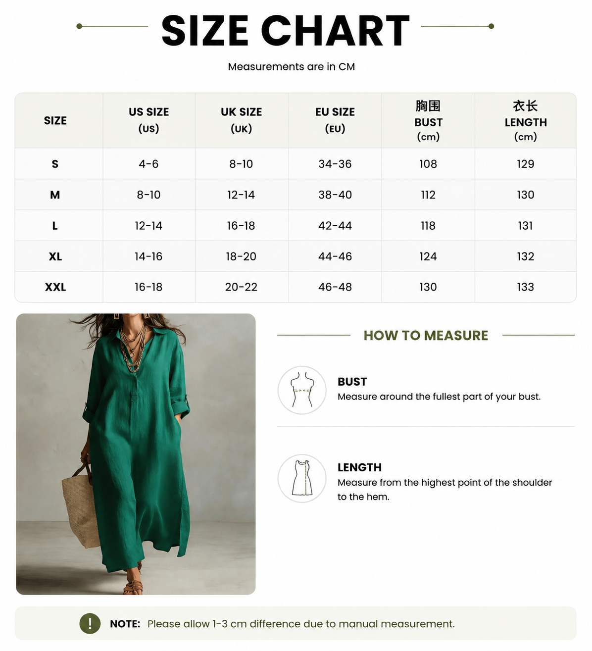 Relaxed Roll-Tab Maxi Shirt Dress