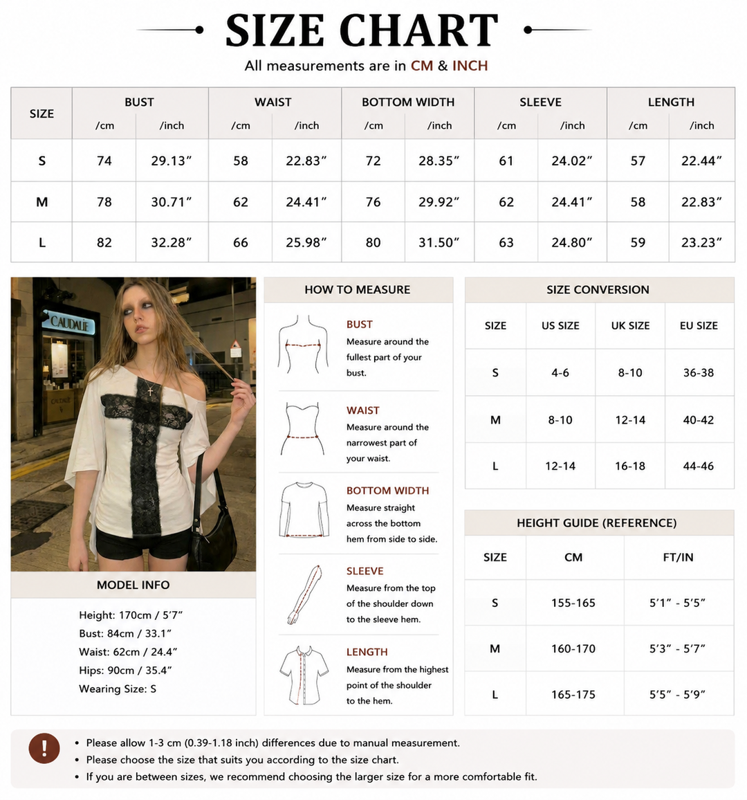 Asymmetric Lace Cross Cape-Sleeve Top