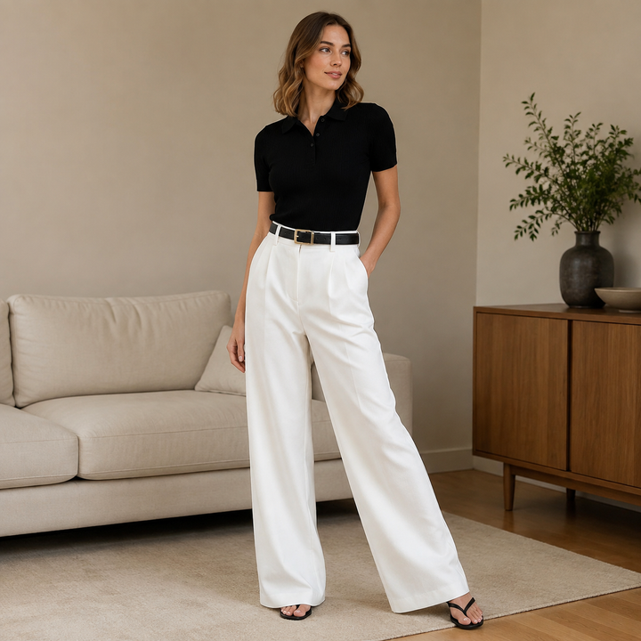 Drapey Wide-leg Trousers