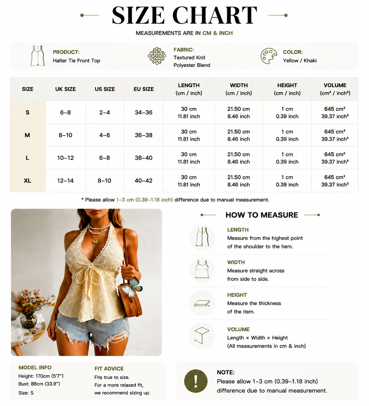 Lace Tie Front Halter Top