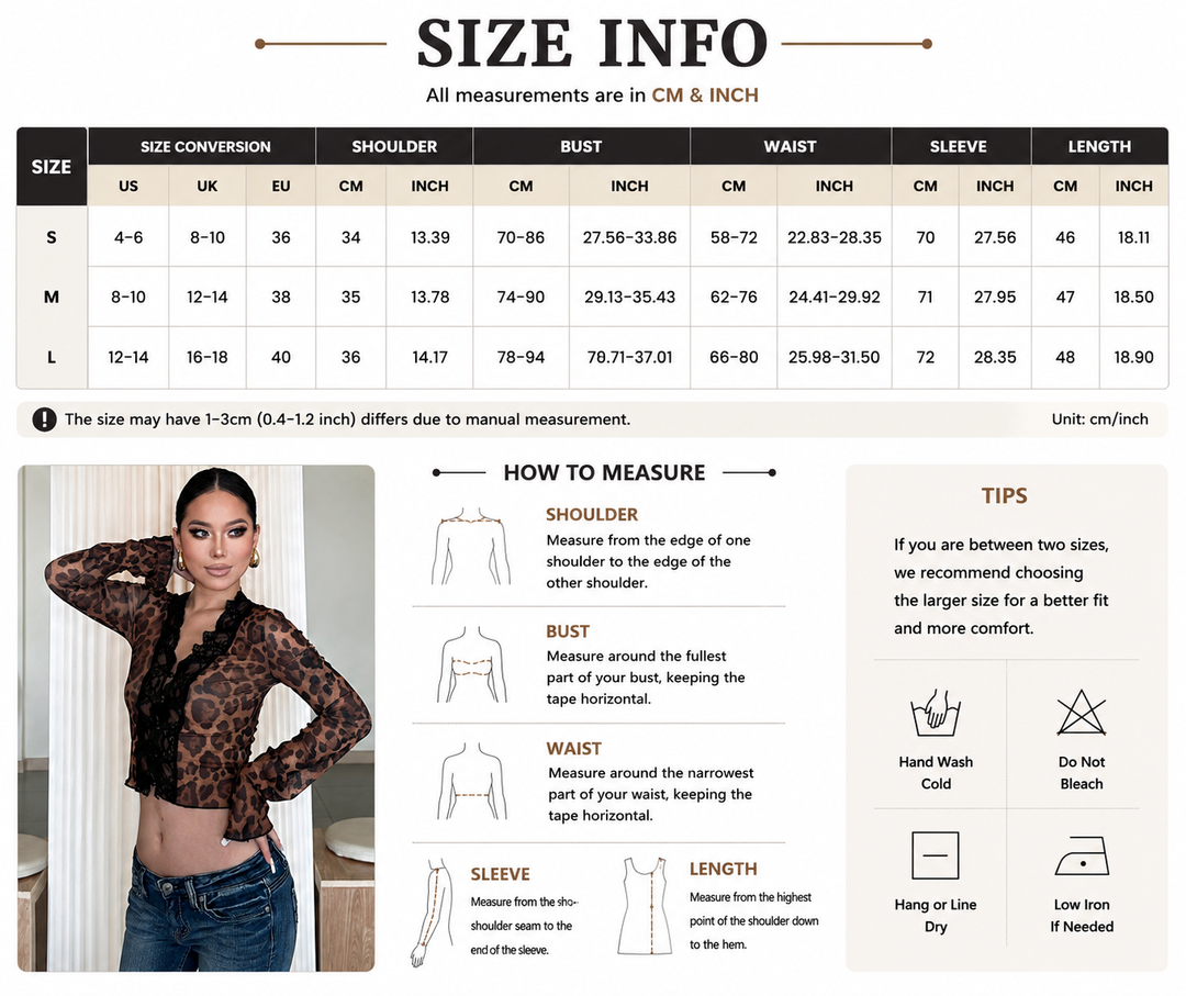 Sheer Lace-Trim Long Sleeve Top