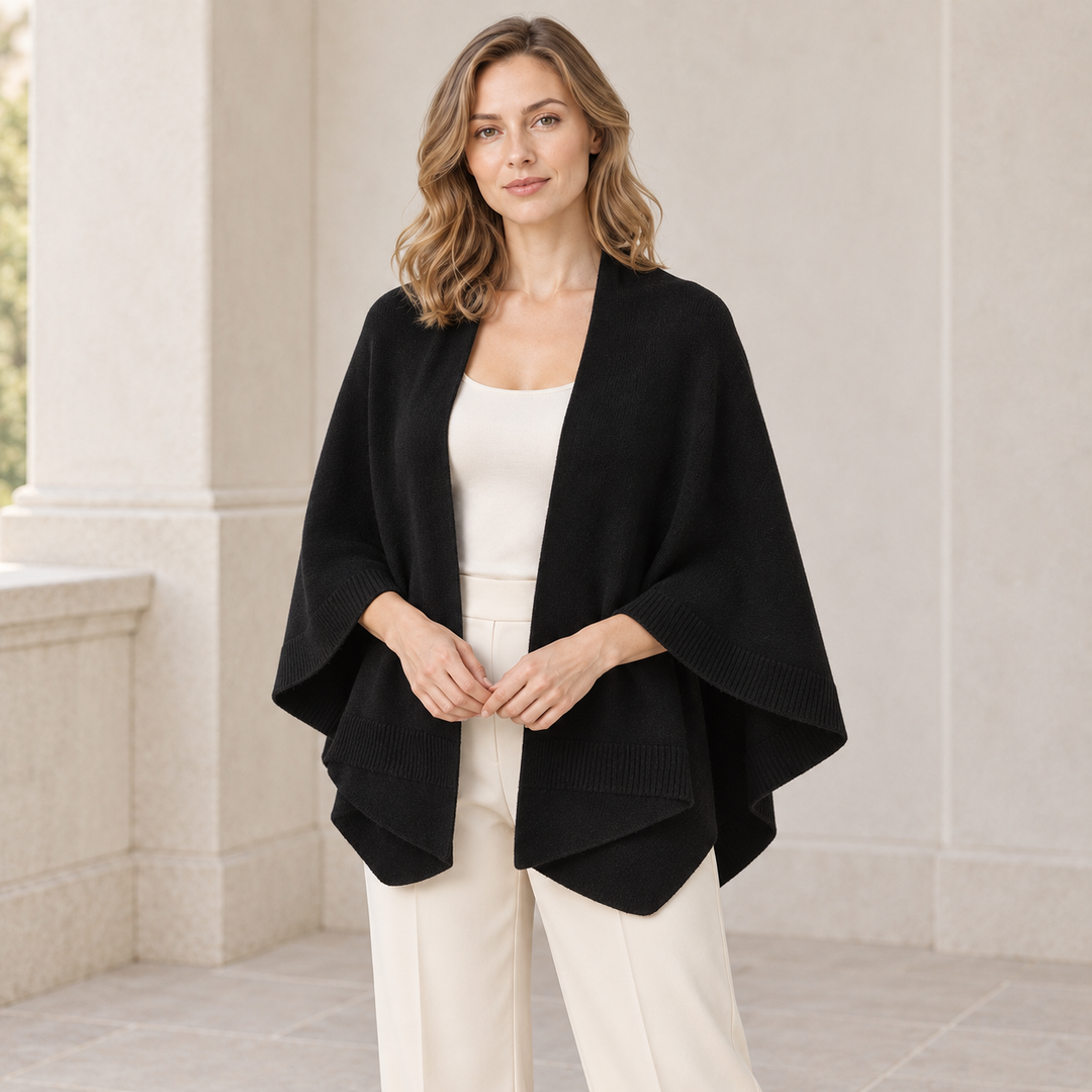 VISSONG Women’s Draped Pocket Knit Cadigan