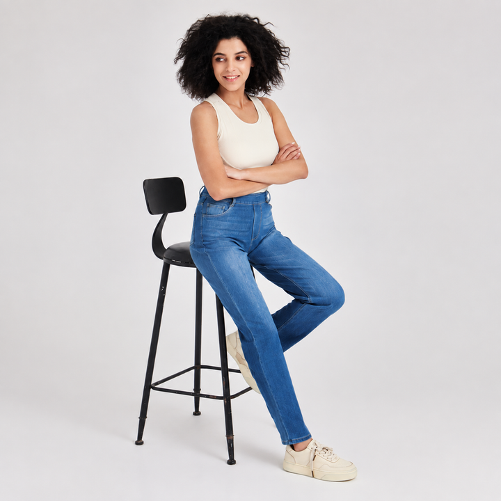 VISSONG Women’s Classic Straight Leg Denim Jeans
