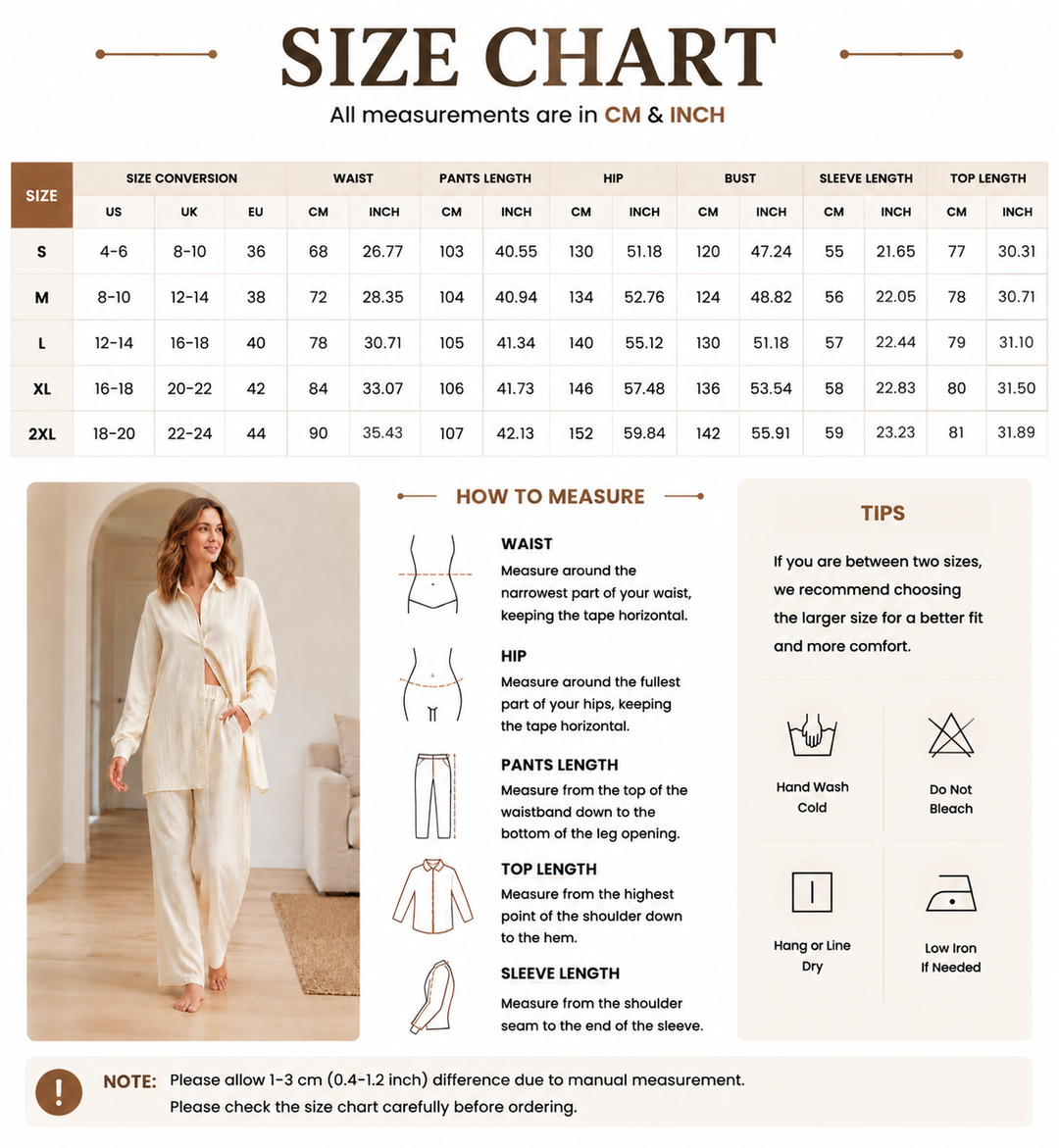Women’s Relaxed Button-Down Shirt &amp; Wide-Leg Pants Set