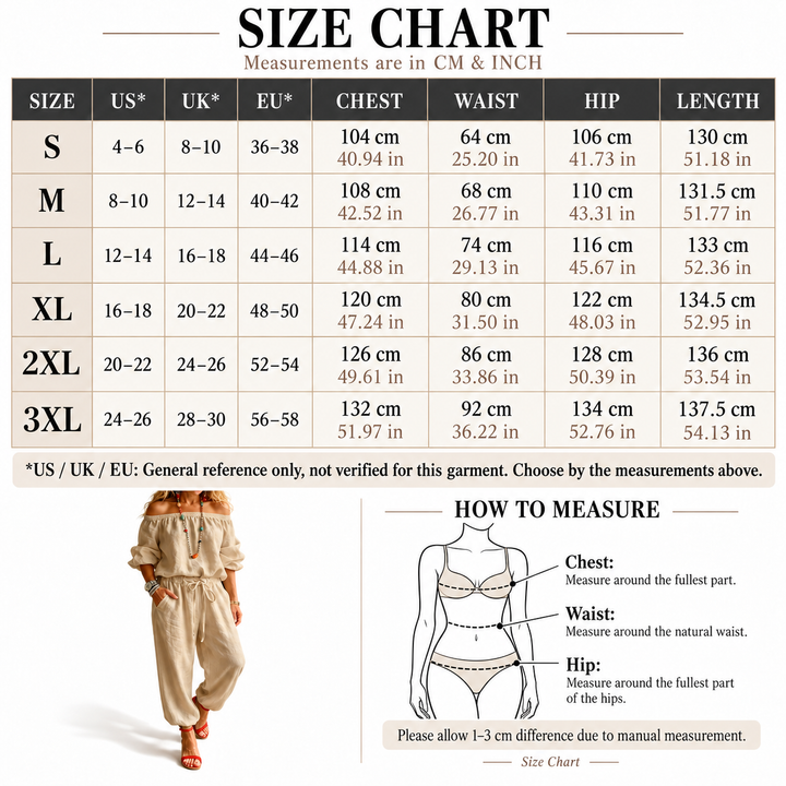 VISSONG Women’s Off-Shoulder Drawstring Balloon-Leg Jumpsuit