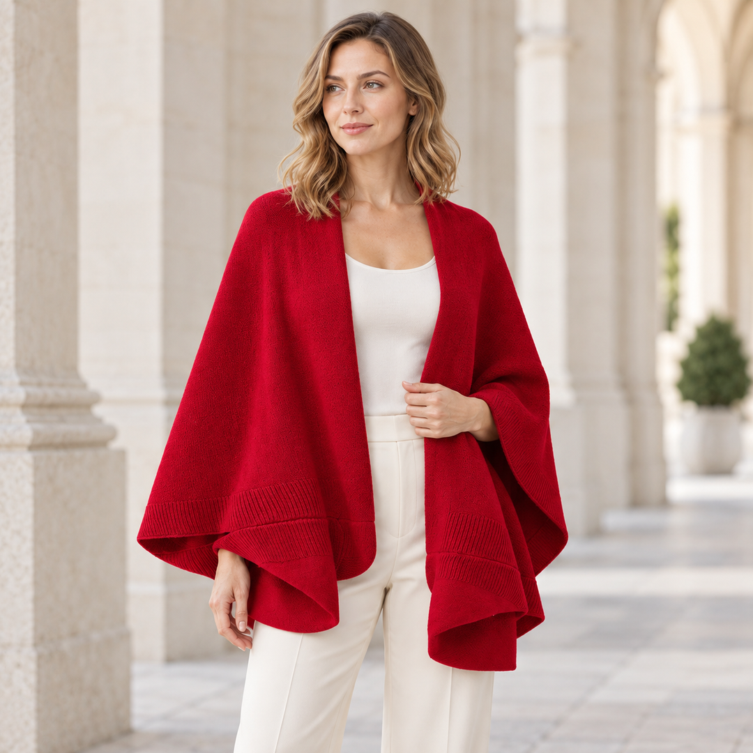 VISSONG Women’s Draped Pocket Knit Cadigan