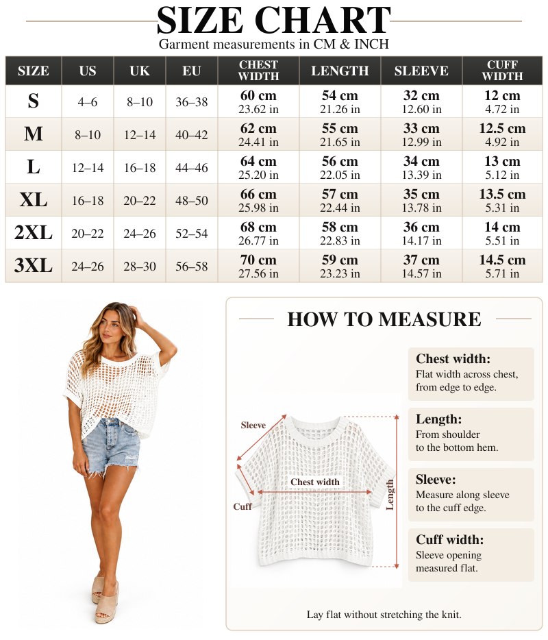 VISSONG Women’s Wide-Neck Openwork Batwing Knit Top