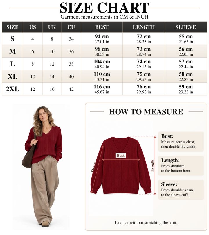VISSONG Women’s Heathered Ribbed V-Neck Longline Sweater