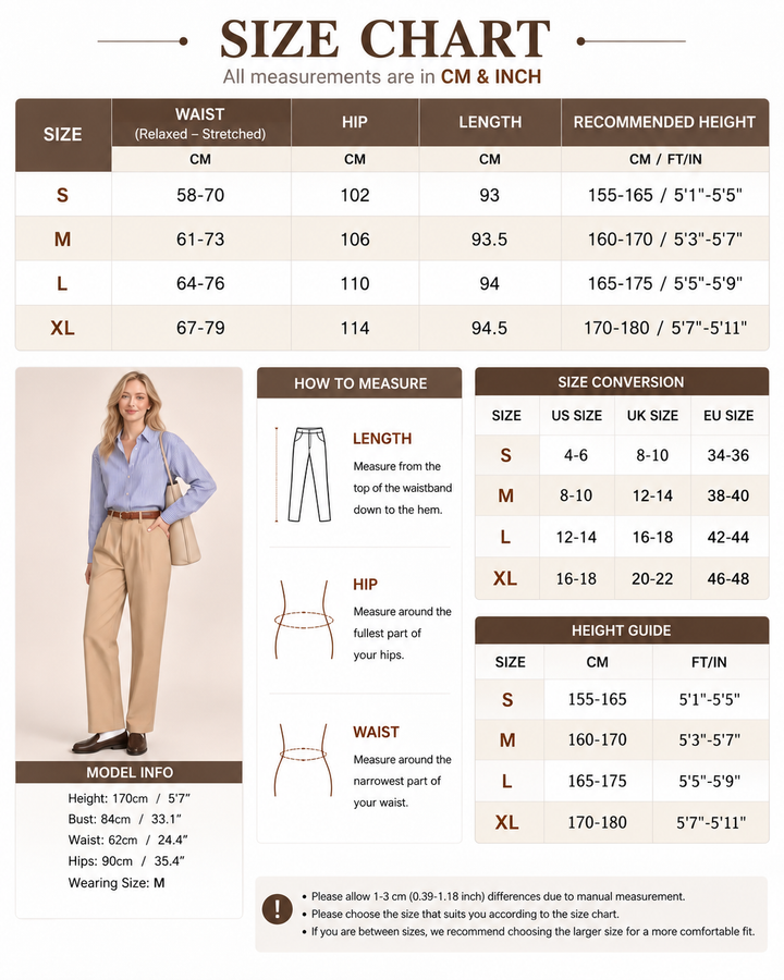 High-Waist Pleated Straight-Leg Pants