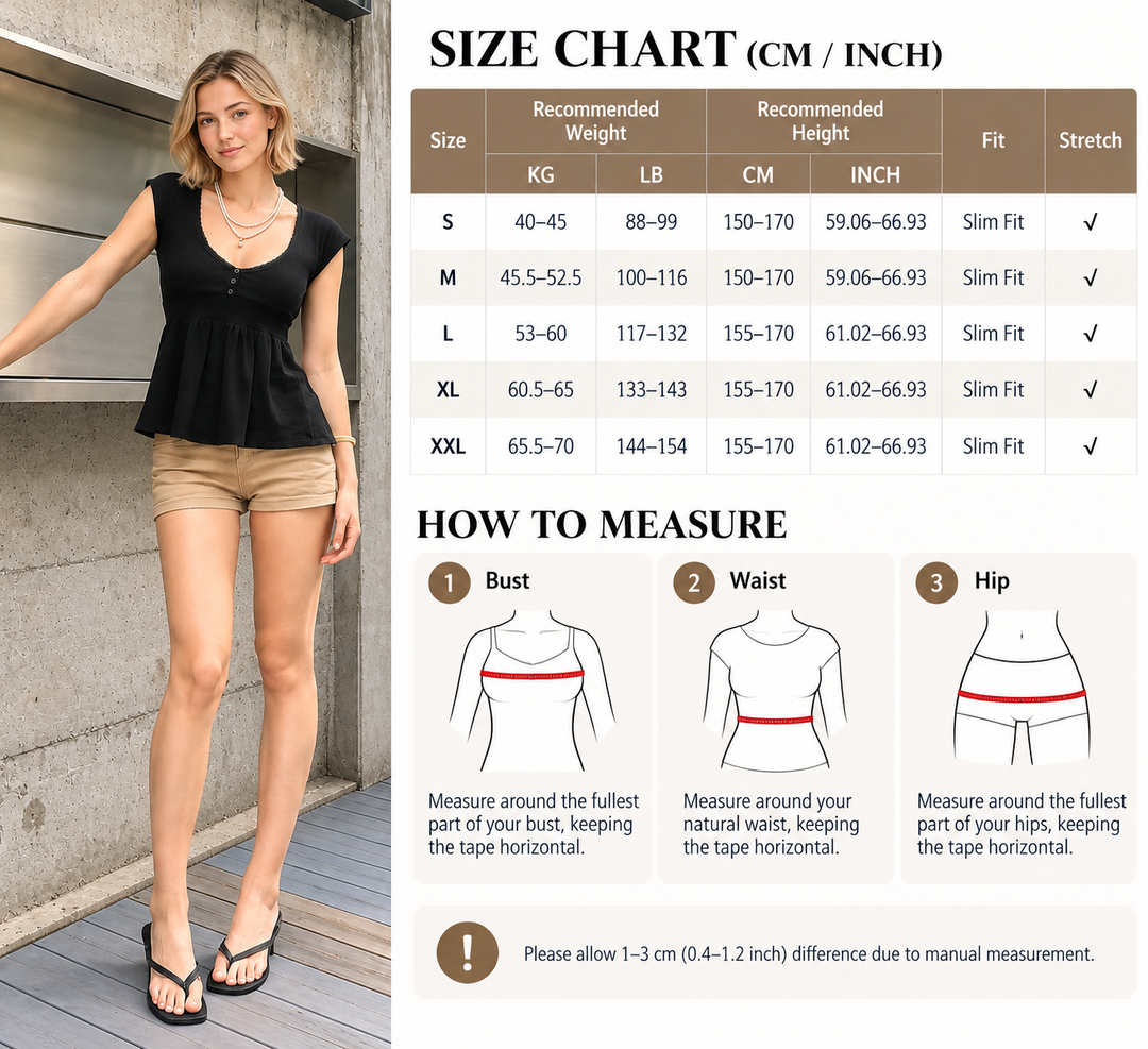 VISSONG Women’s Lyocell Scoop-Neck Peplum Top