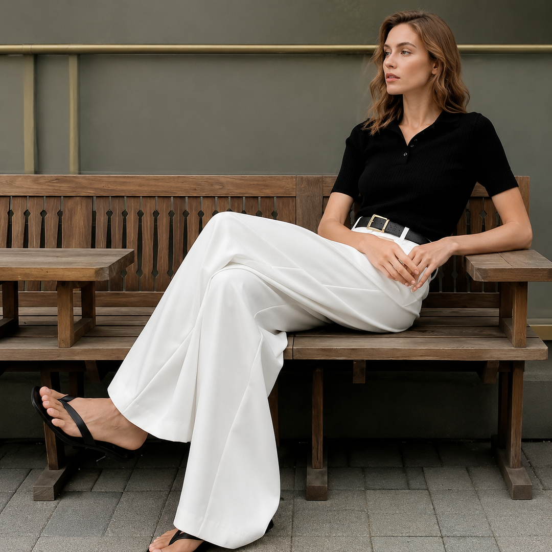 Drapey Wide-leg Trousers