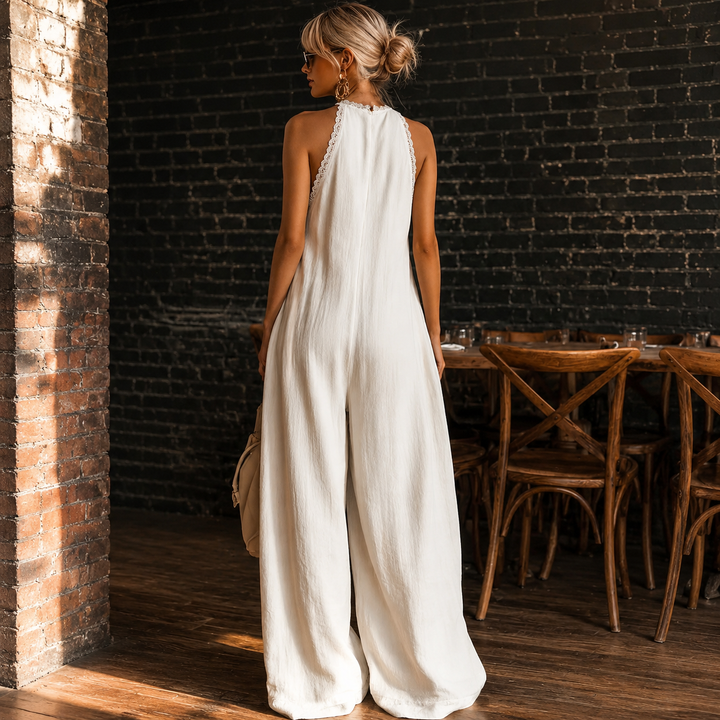 Boho Lace Halter Maxi Dress