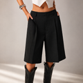 Tailored Pleated Bermuda Shorts