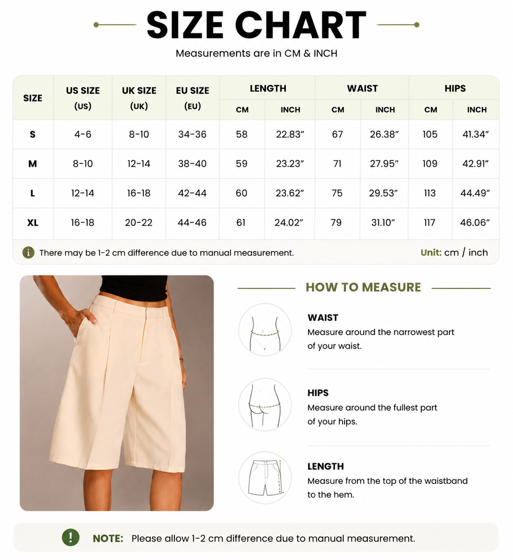 Tailored Pleated Bermuda Shorts