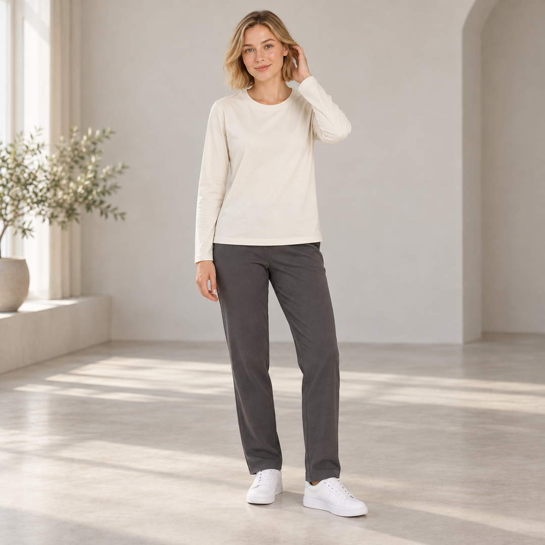 VISSONG Women’s Pure Cotton Everyday Crewneck Tee