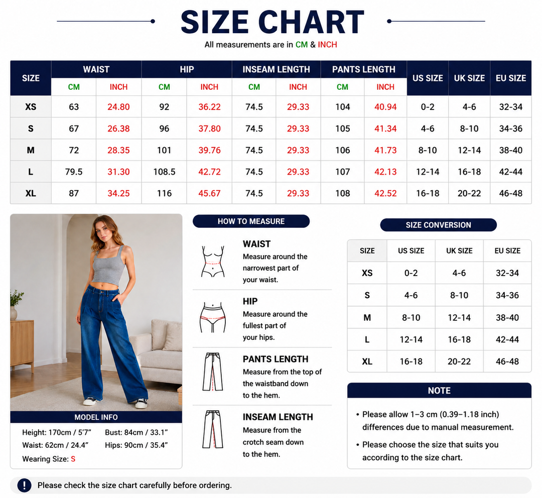 Relaxed Pleated Wide-Leg Jeans