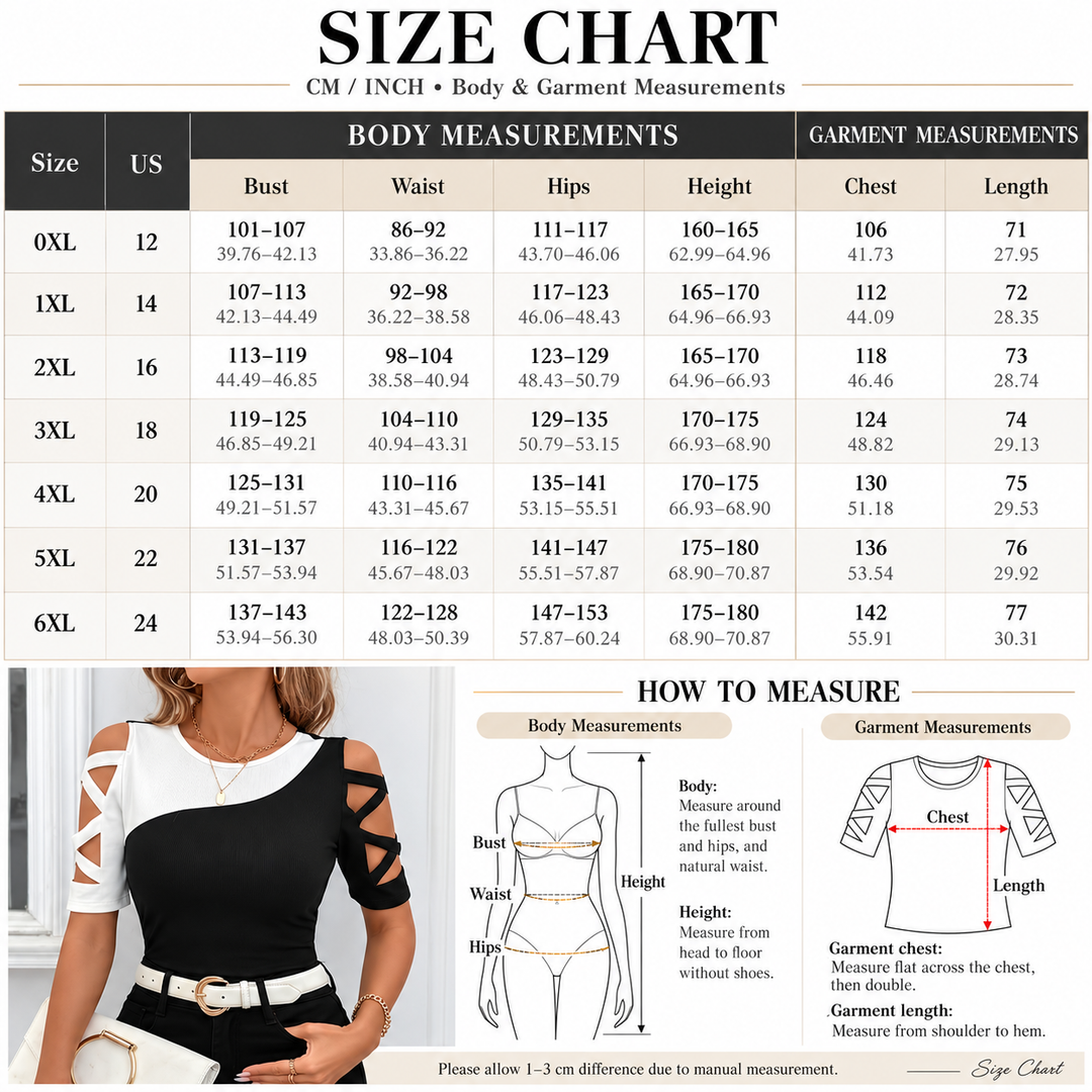 VISSONG Women’s Wave Colorblock Lattice-Sleeve Top