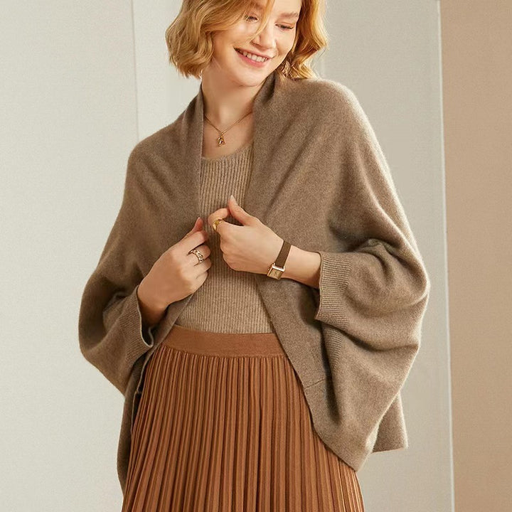 VISSONG Women’s Draped Pocket Knit Cadigan