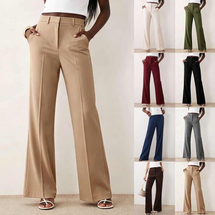 Women’s High-Waisted Tailored Wide-Leg Trousers