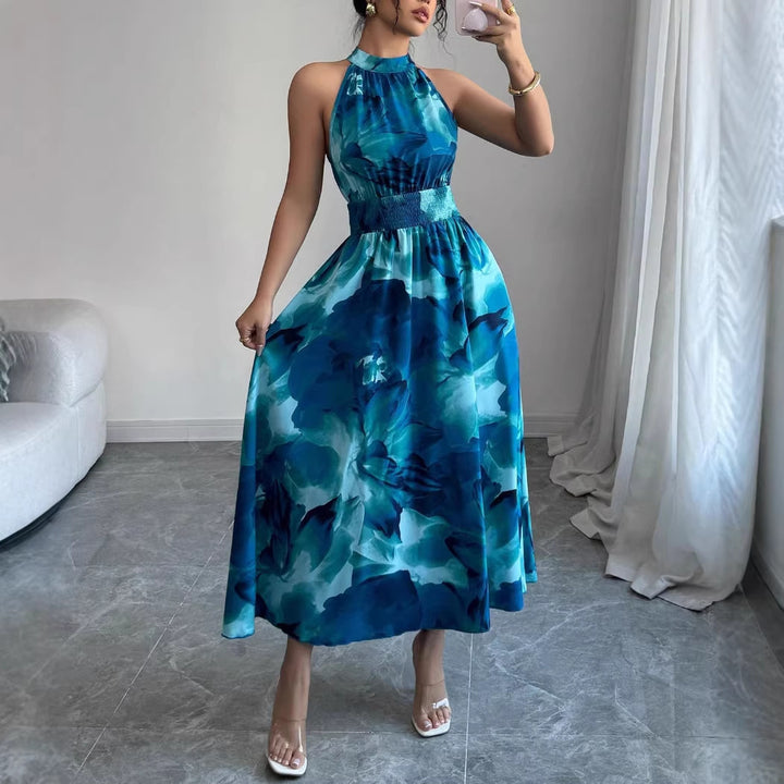 Women’s Halter Floral Maxi Dress