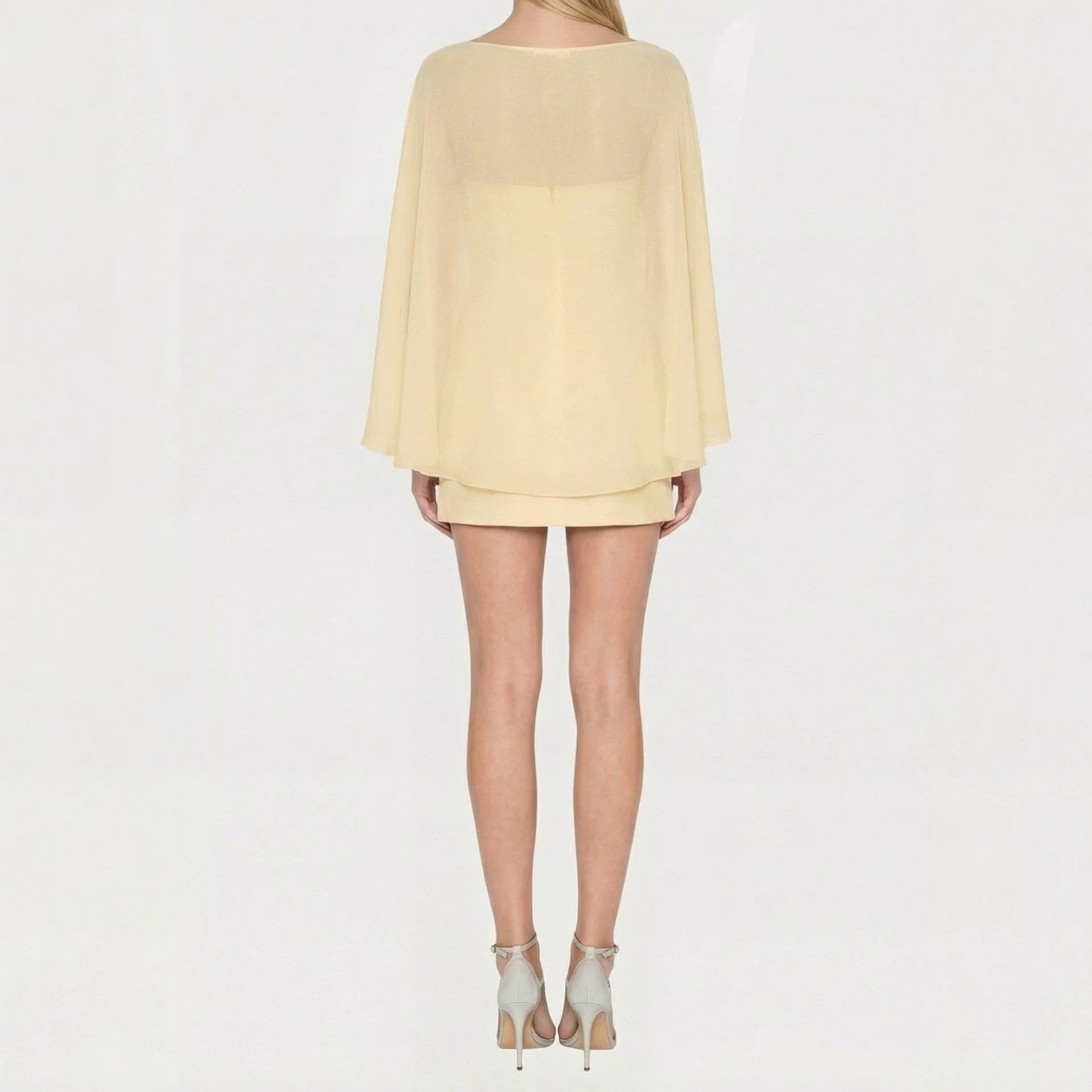 Chic Chiffon Overlay Mini Dress