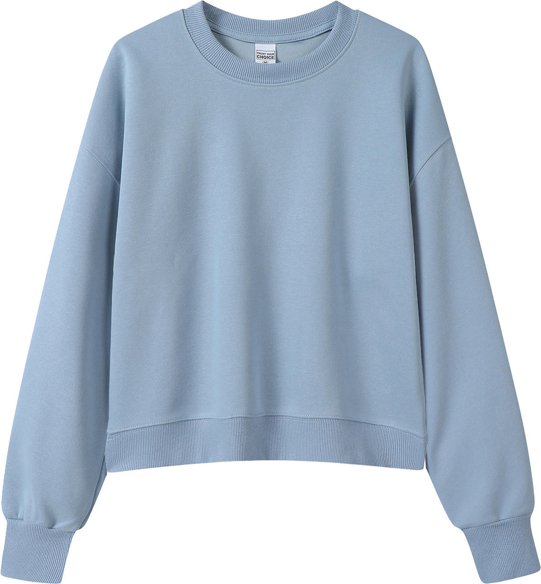 VISSONG Women’s Relaxed Cropped Crewneck Sweatshirt