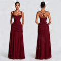 Elegant Ruched Maxi Dress