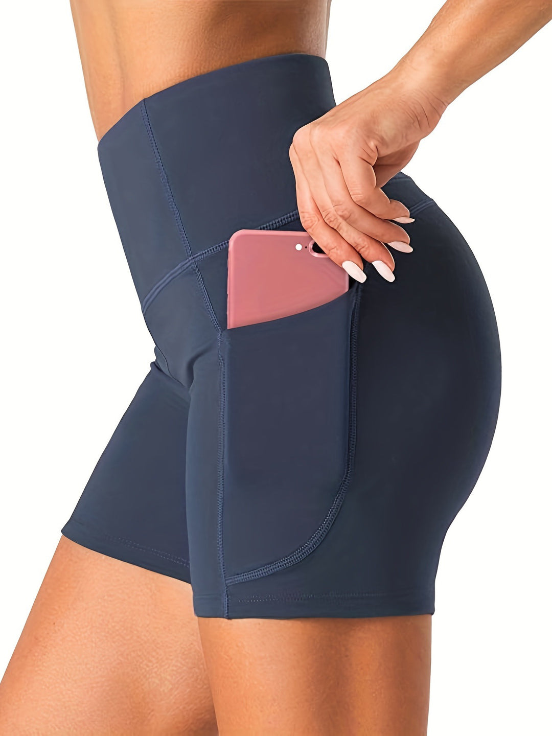 High-Waisted Pocket Performance Shorts
