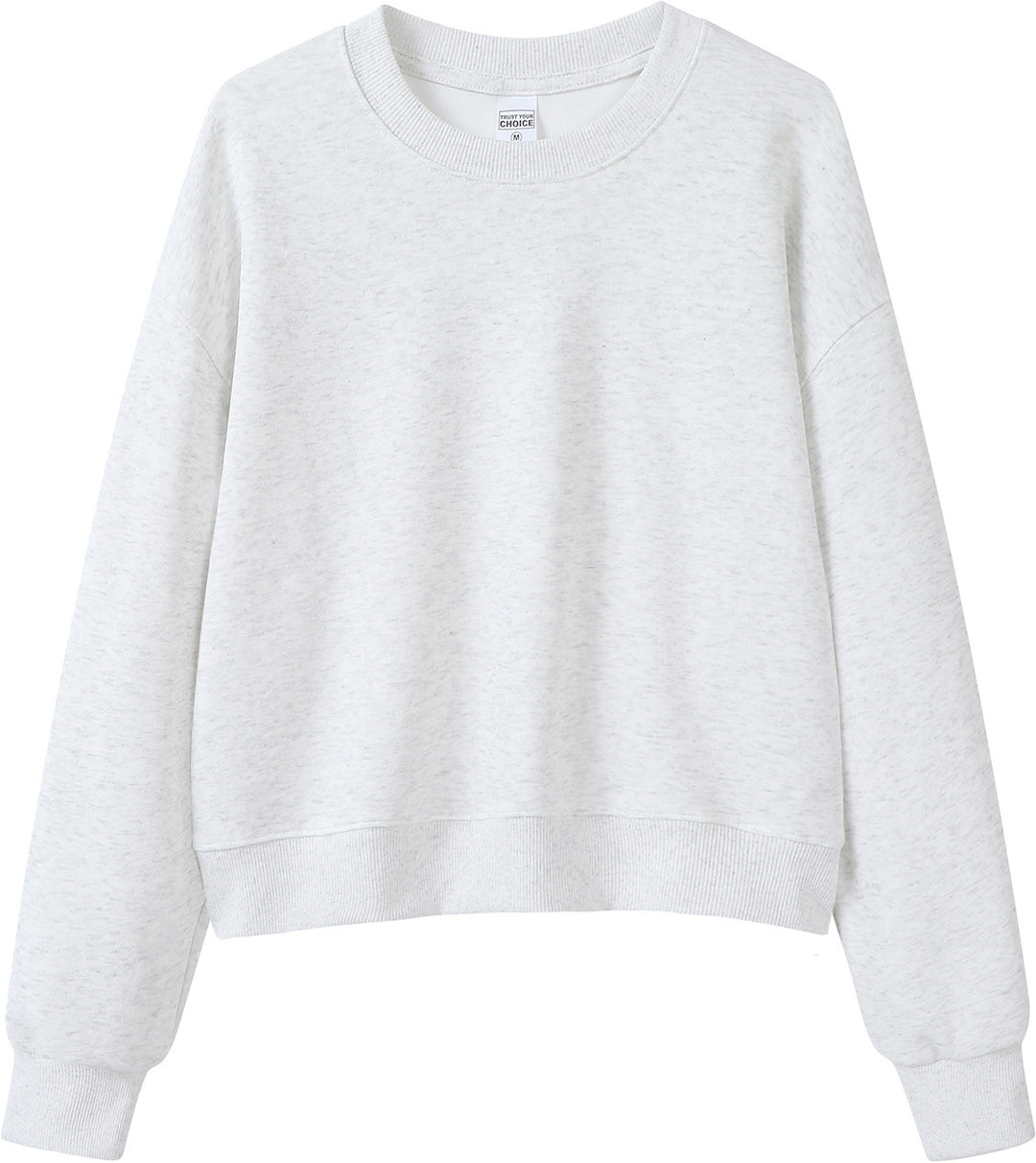 VISSONG Women’s Relaxed Cropped Crewneck Sweatshirt