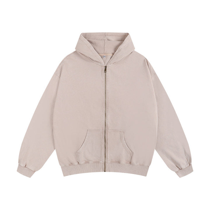 Vissong Vintage Washed Oversized Crewneck Sweatshirt and Hoodie Set