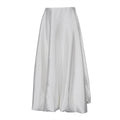 Flowing Satin A-Line Maxi Skirt