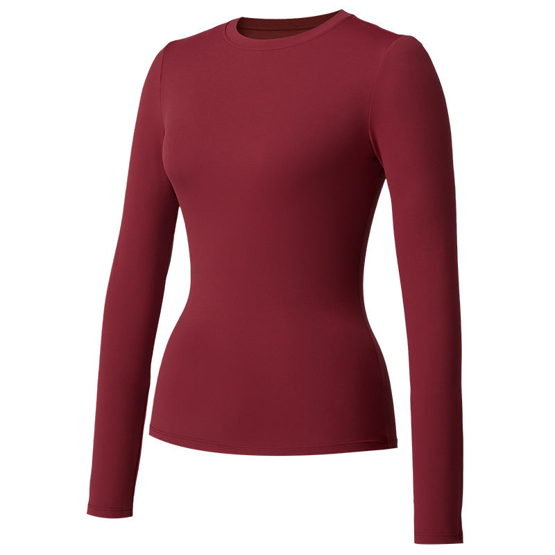 VISSONG Women’s Stretch Long-Sleeve Crewneck Top