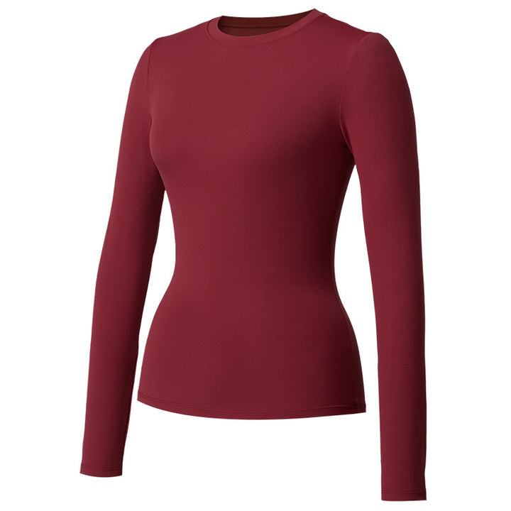 VISSONG Women’s Stretch Long-Sleeve Crewneck Top