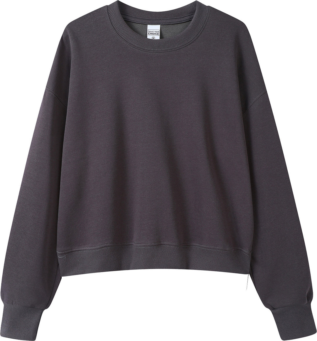 VISSONG Women’s Relaxed Cropped Crewneck Sweatshirt