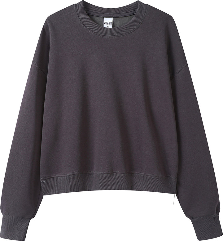 VISSONG Women’s Relaxed Cropped Crewneck Sweatshirt