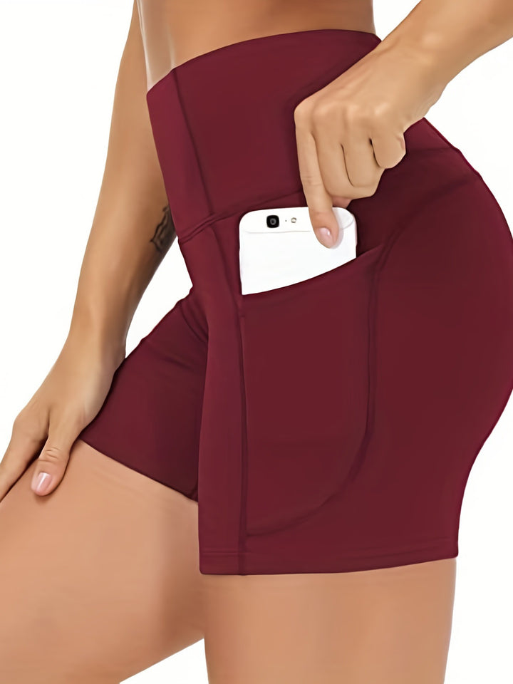 High-Waisted Pocket Performance Shorts