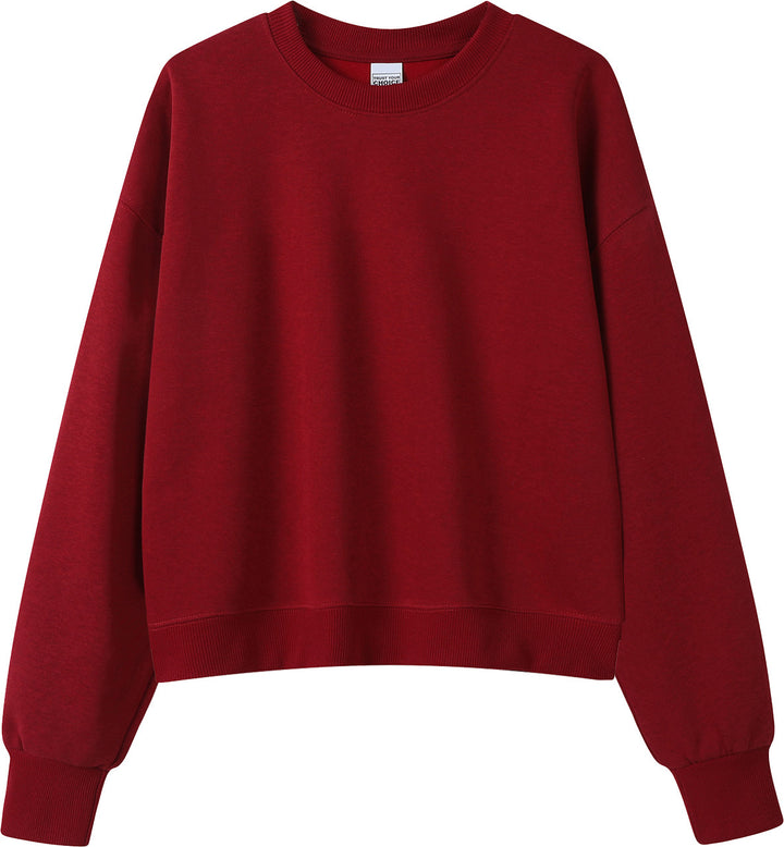 VISSONG Women’s Relaxed Cropped Crewneck Sweatshirt