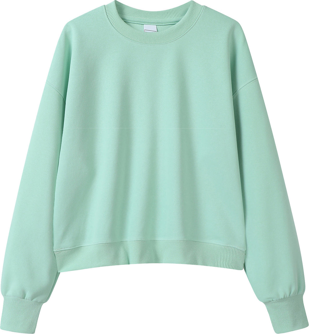 VISSONG Women’s Relaxed Cropped Crewneck Sweatshirt