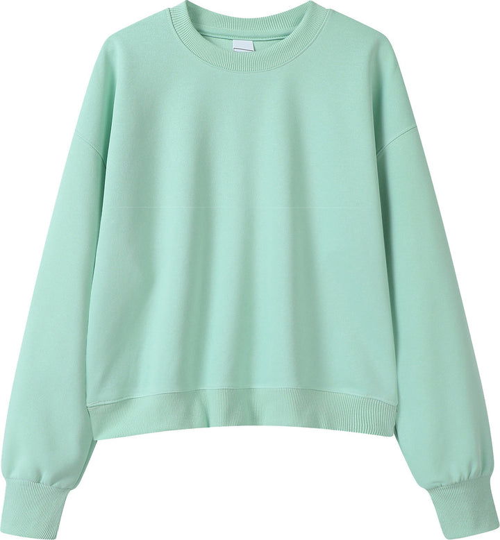 VISSONG Women’s Relaxed Cropped Crewneck Sweatshirt