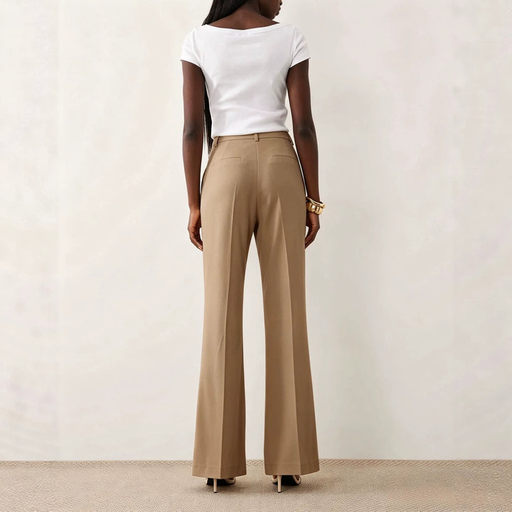 Women’s High-Waisted Tailored Wide-Leg Trousers
