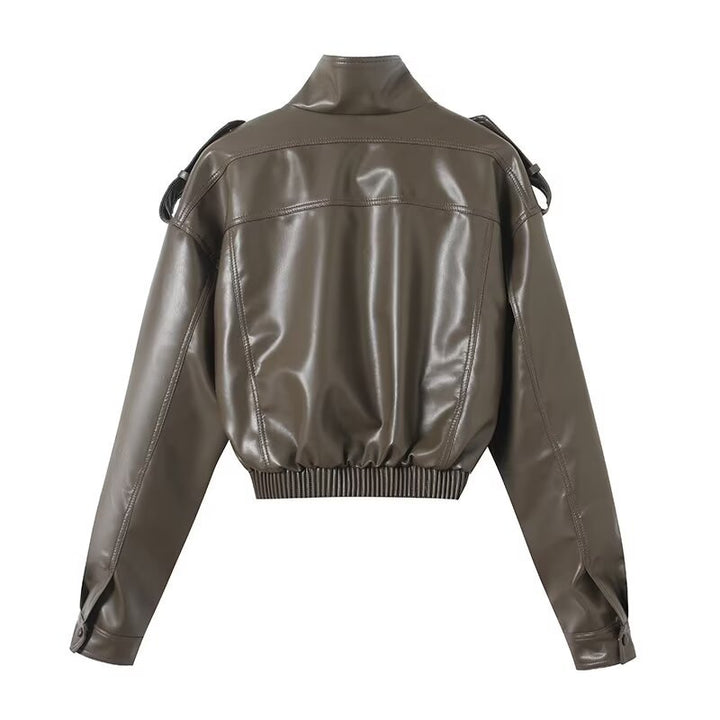 VISSONG Women’s Cropped Utility Jacket