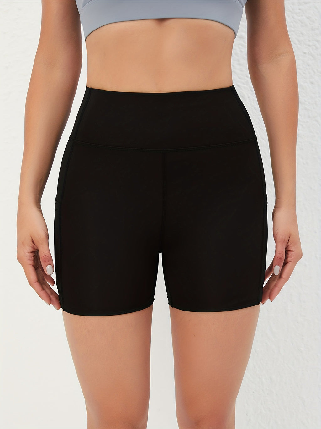 High-Waisted Pocket Performance Shorts