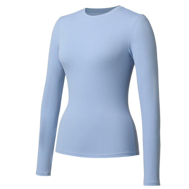 VISSONG Women’s Stretch Long-Sleeve Crewneck Top