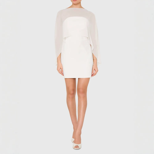Chic Chiffon Overlay Mini Dress