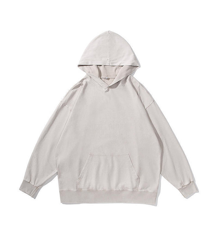 Vissong Vintage Washed Oversized Crewneck Sweatshirt and Hoodie Set
