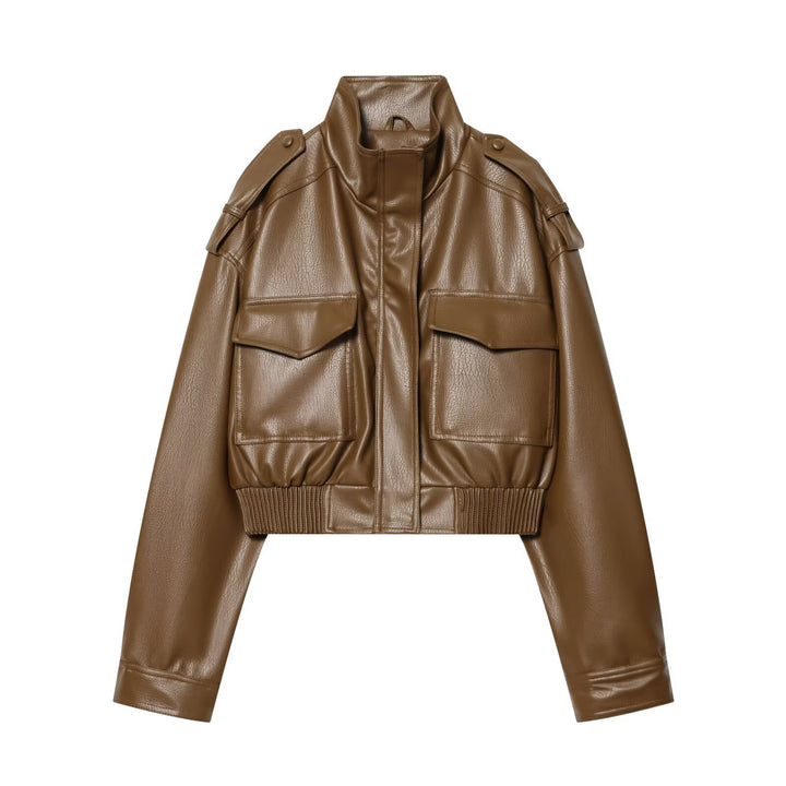 VISSONG Women’s Cropped Utility Jacket