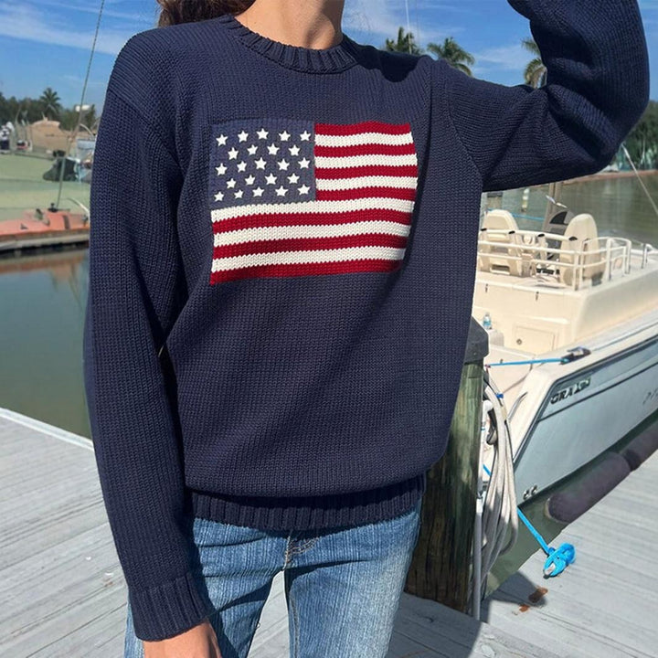 VISSONG Women’s Heritage Graphic Sweater
