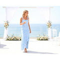Romantic Lace Floral Mermaid Maxi Dress