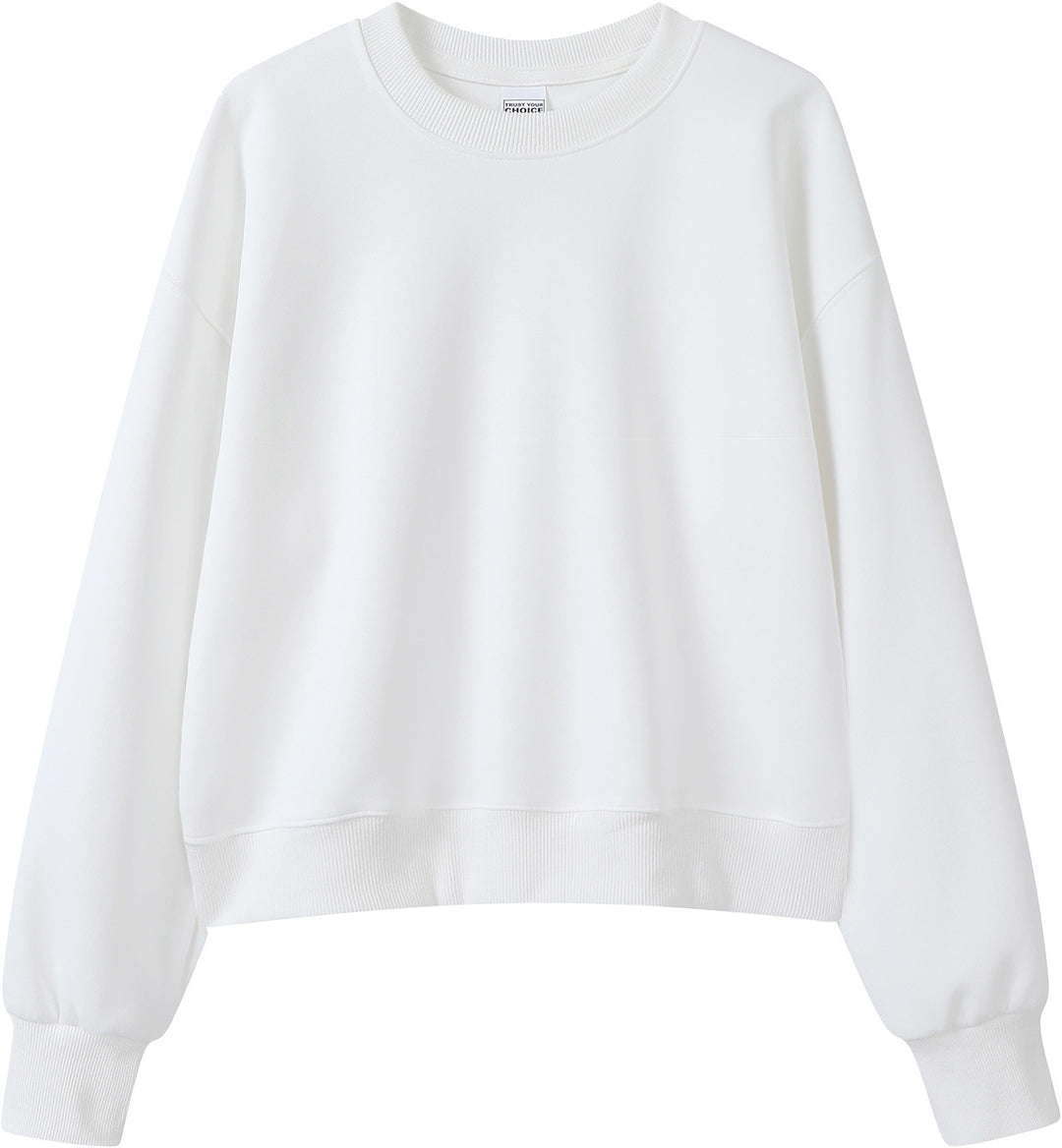 VISSONG Women’s Relaxed Cropped Crewneck Sweatshirt