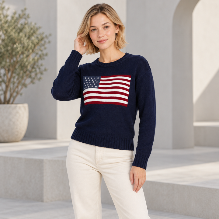 VISSONG Women’s Heritage Graphic Sweater